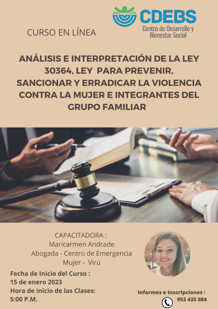 AnÁlisis E InterpretaciÓn De La Ley 30364 Ley Para Prevenir Erradicar Sancionar La Violencia 9667